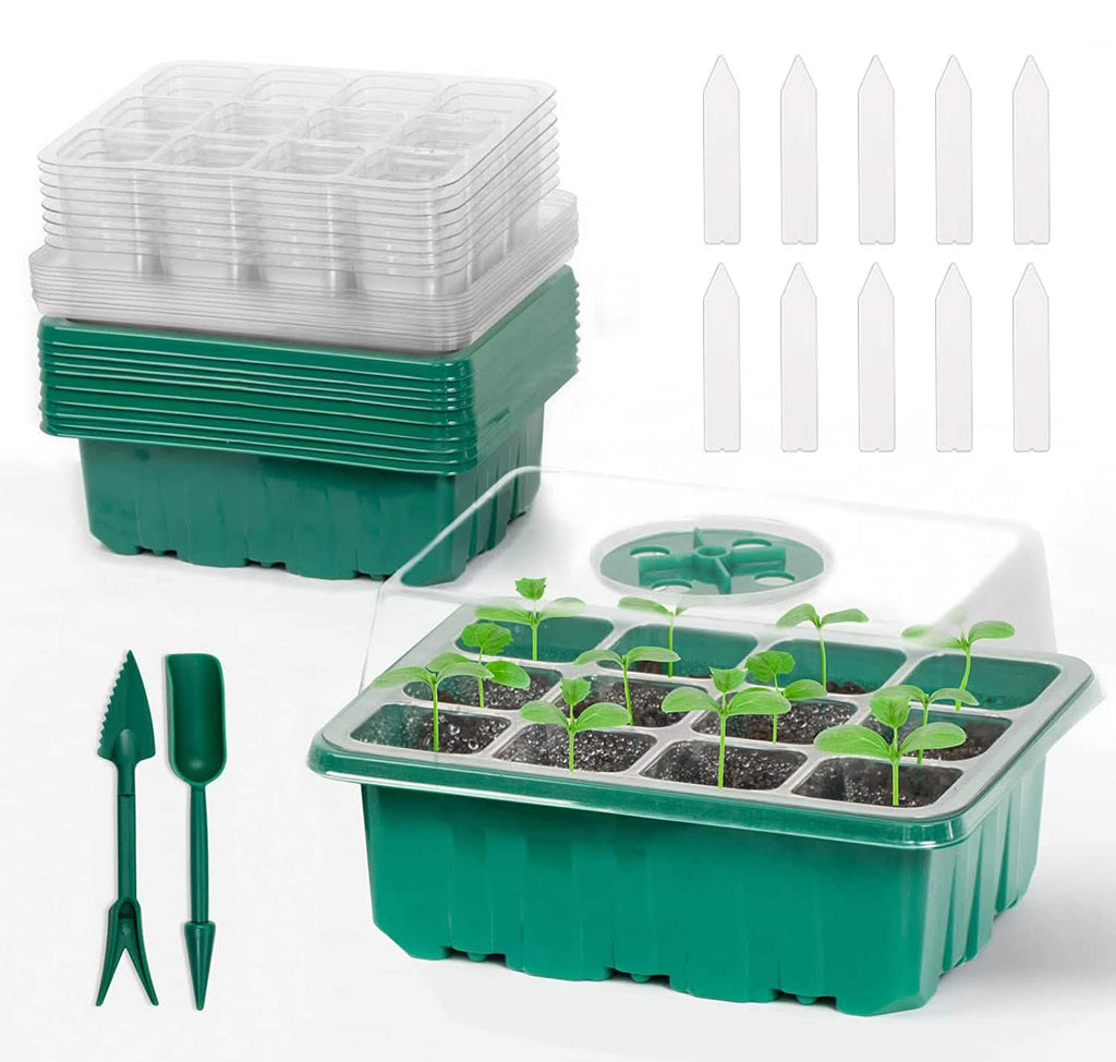 10-Piece: Reusable Seed Starter Tray Kit