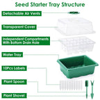 10-Piece: Reusable Seed Starter Tray Kit
