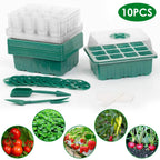 10-Piece: Reusable Seed Starter Tray Kit