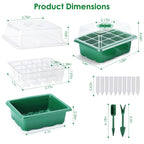 10-Piece: Reusable Seed Starter Tray Kit