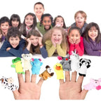 10-Piece Set: Cute Finger Puppets Baby Mini Plush Toys