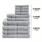 10-Piece: Towel Set with Upgraded Softness & Durability