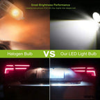 10-Piece: Xenon White Wedge Base LED Bulbs