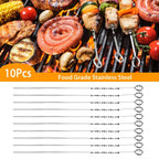 10-Pieces: 16" BBQ Skewers