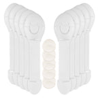 10-Pieces: Kids Safety Locks with 5 Furniture Corner Protectors