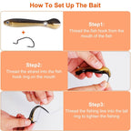 10-Pieces: Realistic Bass Loach Swimming Lure