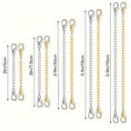10-Pieces: Stainless Steel Chain Extender