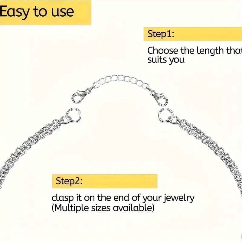 10-Pieces: Stainless Steel Chain Extender