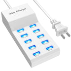 10-Ports 50W USB Wall Fast Charging Power Adapter