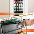 10-Tier Over the Door Shoe Rack Organizer Holder Hanging Storage Shelf