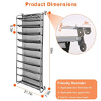 10-Tier Over the Door Shoe Rack Organizer Holder Hanging Storage Shelf