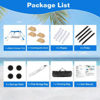 10 x 10 ft Sun Shelter Family Beach Tent Outdoor Shade UPF50+ with Sandbag