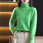 100% Cashmere Turtleneck Sweater - Timeless Elegance and Softness