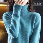 100% Cashmere Turtleneck Sweater - Timeless Elegance and Softness