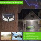 100 LED Solar Wall Light Outdoor