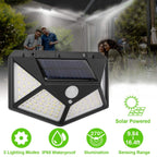 100 LED Solar Wall Light Outdoor