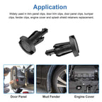 100-Pieces: 10mm Bumper Clip Fastener Rivets