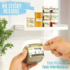 100-Pieces: Colored Freezer Labels Food Storage Labels Stickers