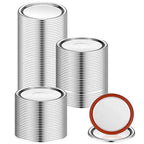 100-Pieces: Regular Mouth Canning Lids