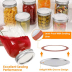 100-Pieces: Regular Mouth Canning Lids