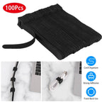 100-Pieces: Reusable Cable Ties 6" Wire Management Holder