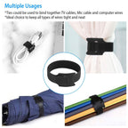 100-Pieces: Reusable Cable Ties 6" Wire Management Holder
