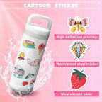 100-Pieces: VSCO Sticker Pack - Cute Cartoon Designs, Waterproof Vinyl Decals for Laptops, Water Bottles & Luggage