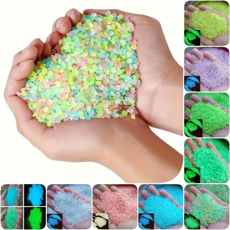 1000-Pieces: Luminous Glowing Stones for Garden, Plants, Aquarium & More