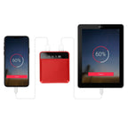 10000 mAh Portable Powerbank Mini with Dual USB Ports LCD Display