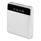 10000 mAh Portable Powerbank Mini with Dual USB Ports LCD Display