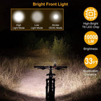 10000LM Bike Headlight USB Rechargeable