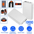 10000mAh Portable Charger Battery Pack for Heated Blanket Vest Jacket