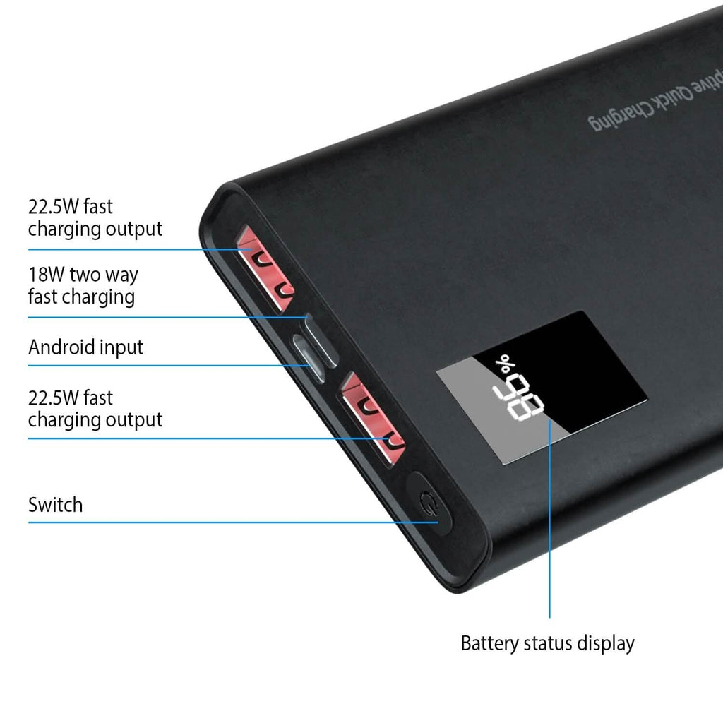 10000mAh Power Bank Portable Charger External Battery Pack