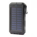 10000mAh Solar Power Bank with Flashlight