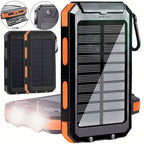 10000mAh Solar Power Bank with Flashlight