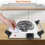 1000W Electric Burner Portable Coil Heating Hot Plate Stove Countertop