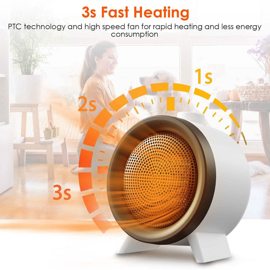 1000W Electric Space Heater Fan