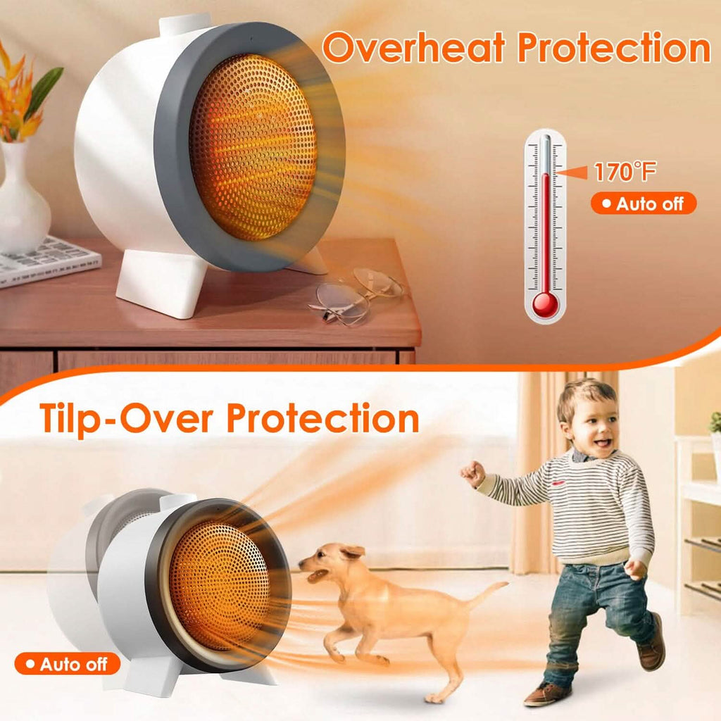 1000W Electric Space Heater Fan
