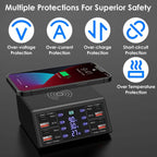 100W USB Charging Station 8-Port Charging Hub