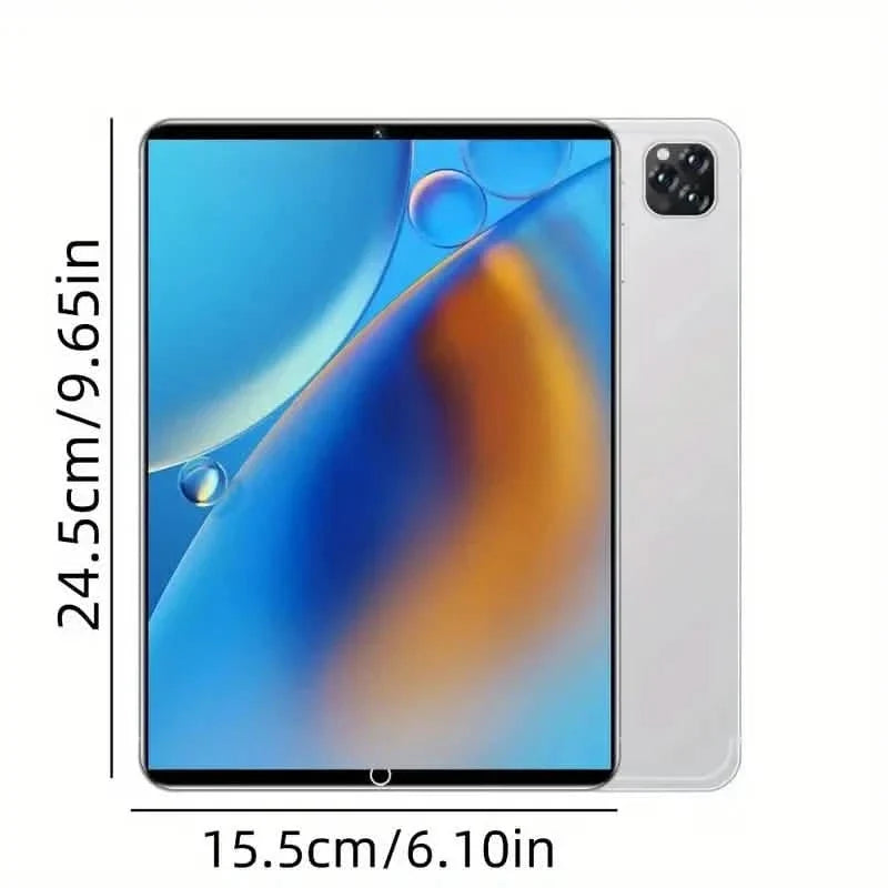 10.1-inch Ultra-thin Android Tablet - 2025 Model, 512GB Memory, Fast Charging, 12-hour Battery Life, Dual Cameras