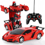 1:18 Remote Control Deformation Robot Car with LED Lights – 360° Drift, USB Rechargeable