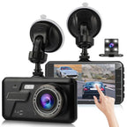 1080P 4-Inch Touch Screen Dual Dash Cam