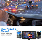 1080P Car DVR 3" Camera Dash Cam with 100° Angle Loop Recording Motion Detection