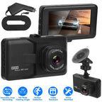 1080P Car DVR 3" Camera Dash Cam with 100° Angle Loop Recording Motion Detection