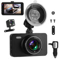 1080P Dual Dash Cam 3" Screen with Front and Rear Camera G-Sensor Motion Night Vision Loop Recording