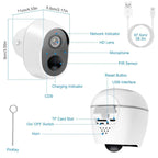 1080P FHD WiFi IP Two-Way Audio Security Surveillance Camera