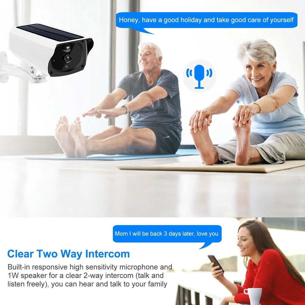 1080P Solar Powered Wifi IP Camera