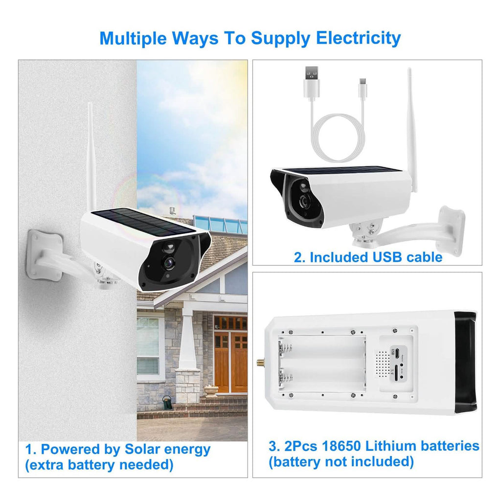 1080P Solar Powered Wifi IP Camera