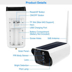 1080P Solar Powered Wifi IP Camera