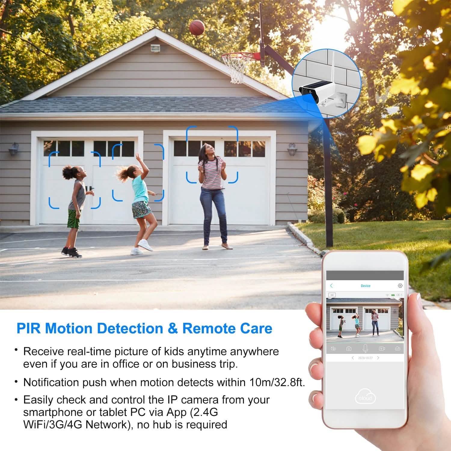 1080P Solar Powered Wifi IP Camera